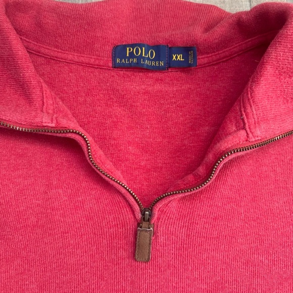 Polo Ralph Lauren Red Long Sleeve Cotton Pullover Sweater Men’s XXL - Picture 2 of 8